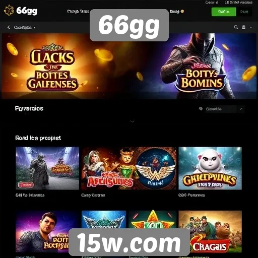 Promoções atuais no site de jogos 66gg